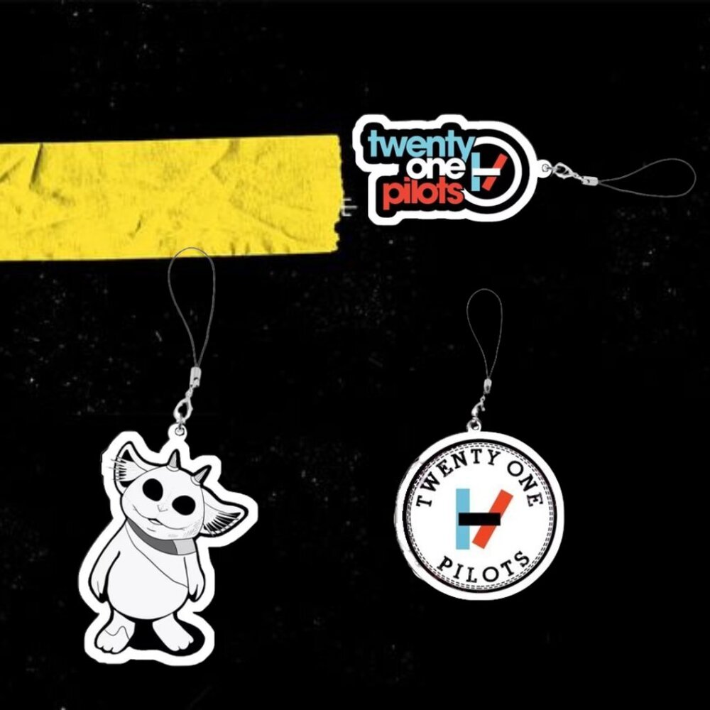 Twenty One Pilots Keychain Merch Clancy Ned TOP Merch Resin Keytag 1in